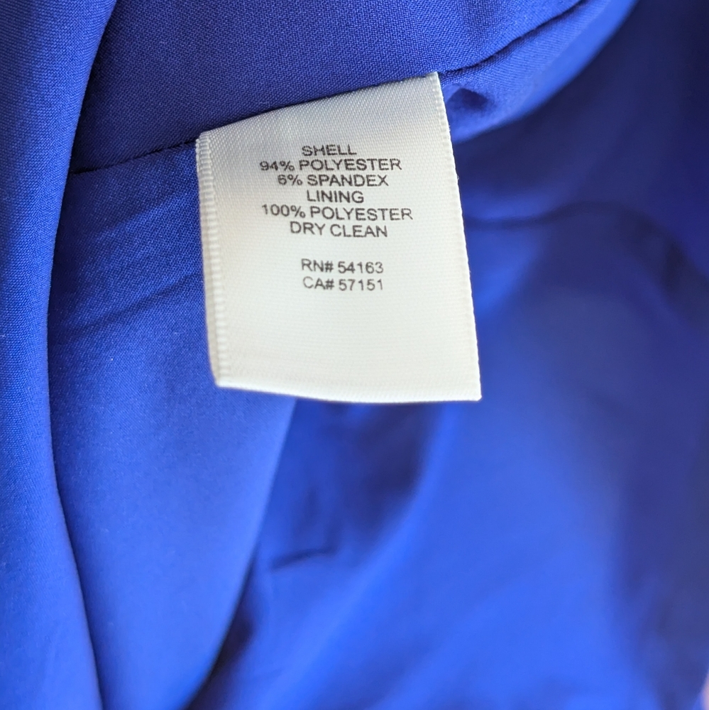 Blue Midi Cocktail Dress - Picture 4 of 8